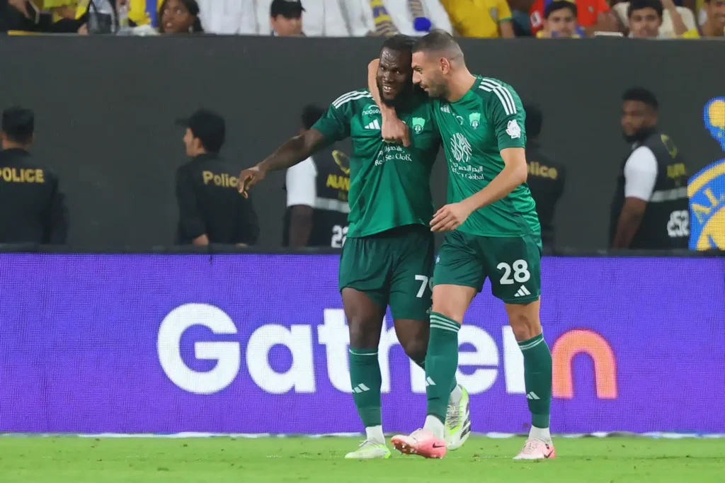 Al-Ahli vs Al-Najma Tickets, Live Score, 3rd vs 18th, Mismatch Set 2 Al Ahli celebrates goal