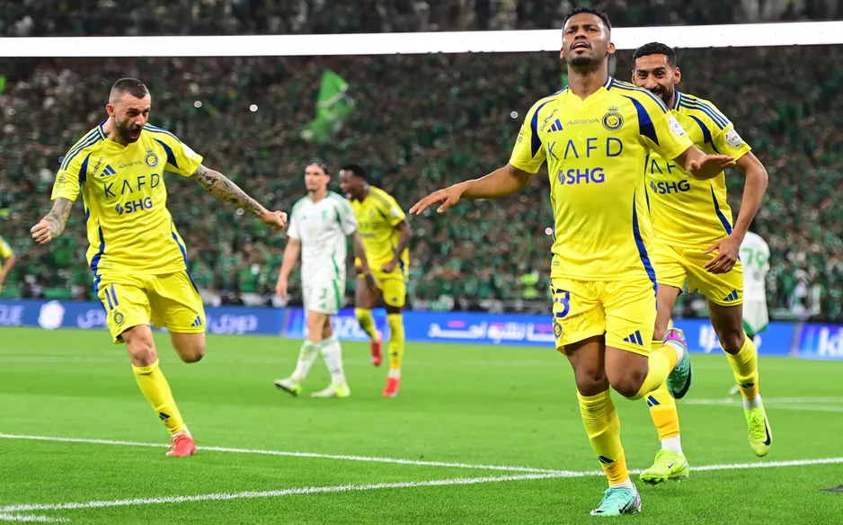 Ronaldo Ends Protest, Scores Winner as Al-Nassr Beat Al-Fateh 2-0 3 Ayman Yahya celebrates his goal