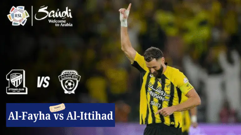 Al-Fayha vs Al-Ittihad Tickets