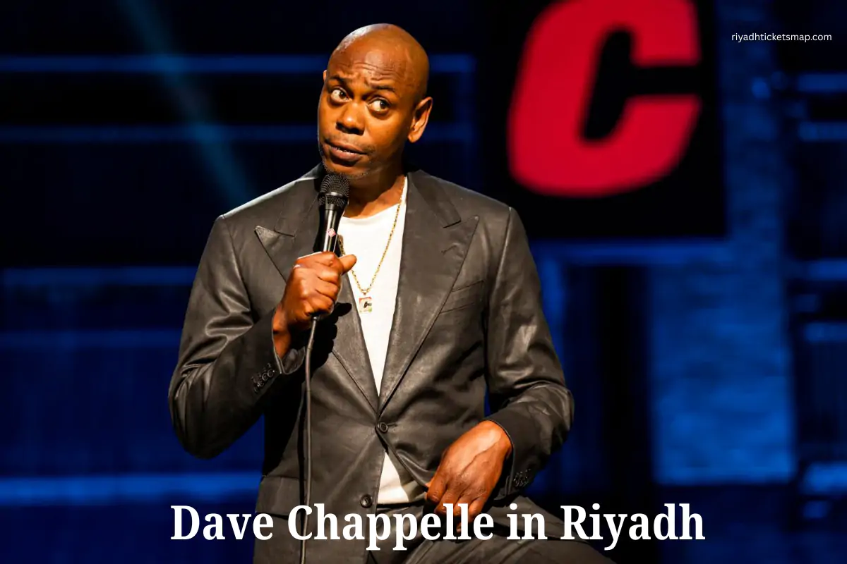 Riyadh Comedy Festival Tickets— Dave Chappelle, Kevin Hart, Gabriel Iglesias 2 Dave Chappelle live in Riyadh at anb Arena, Sat 27 Sep, 8 PM