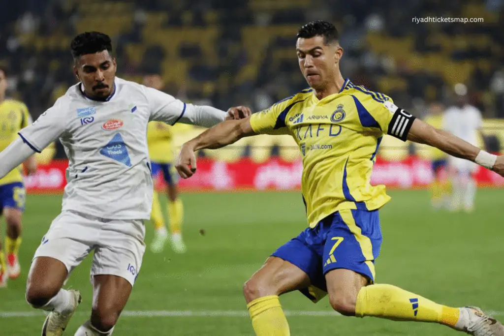 Al Nassr vs Al Fateh Tickets— 14 FEB 2026, Stats, Fixture & Lineup 3 Ronaldo kicks football