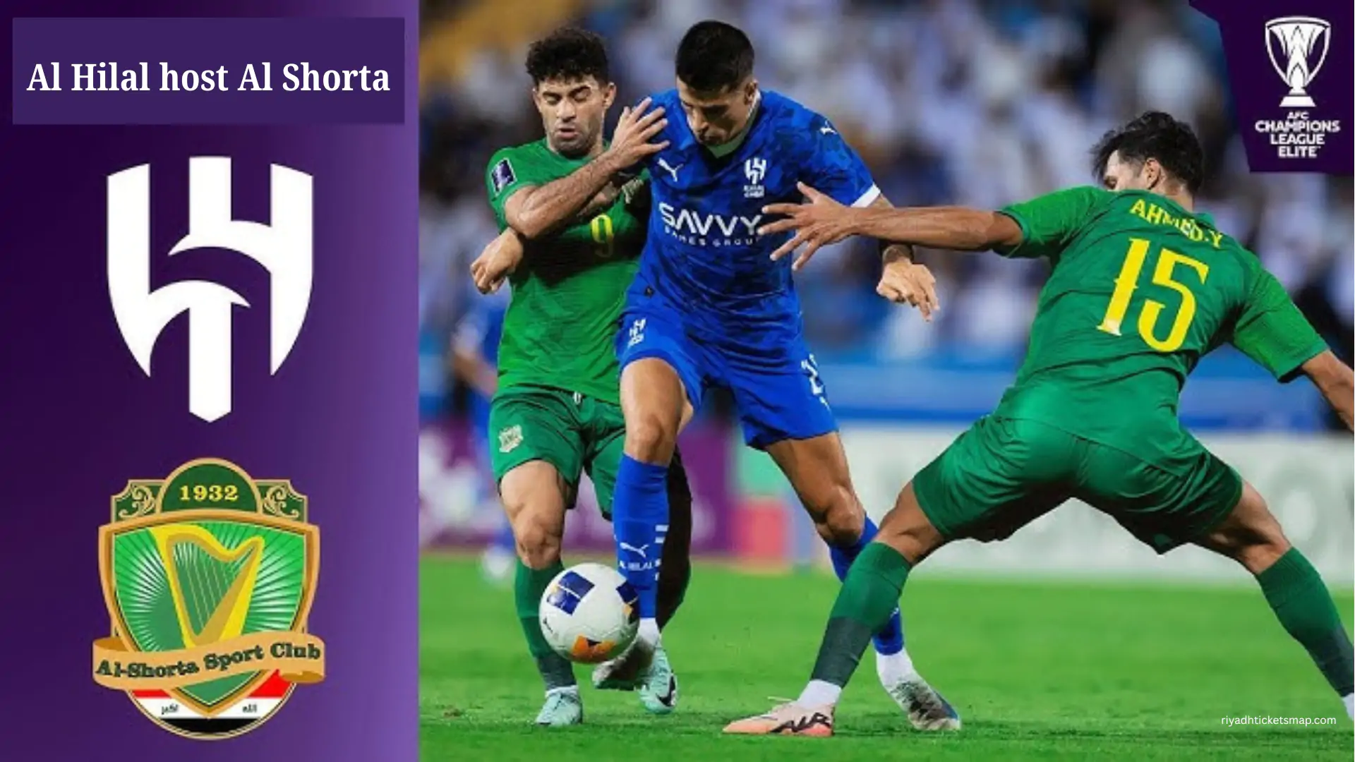 Al Hilal host Al Shorta official Tickets banner
