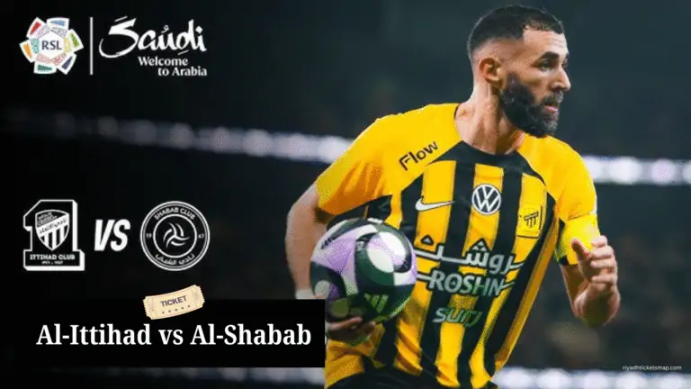 Al-Ittihad vs Al-Shabab Tickets Banner