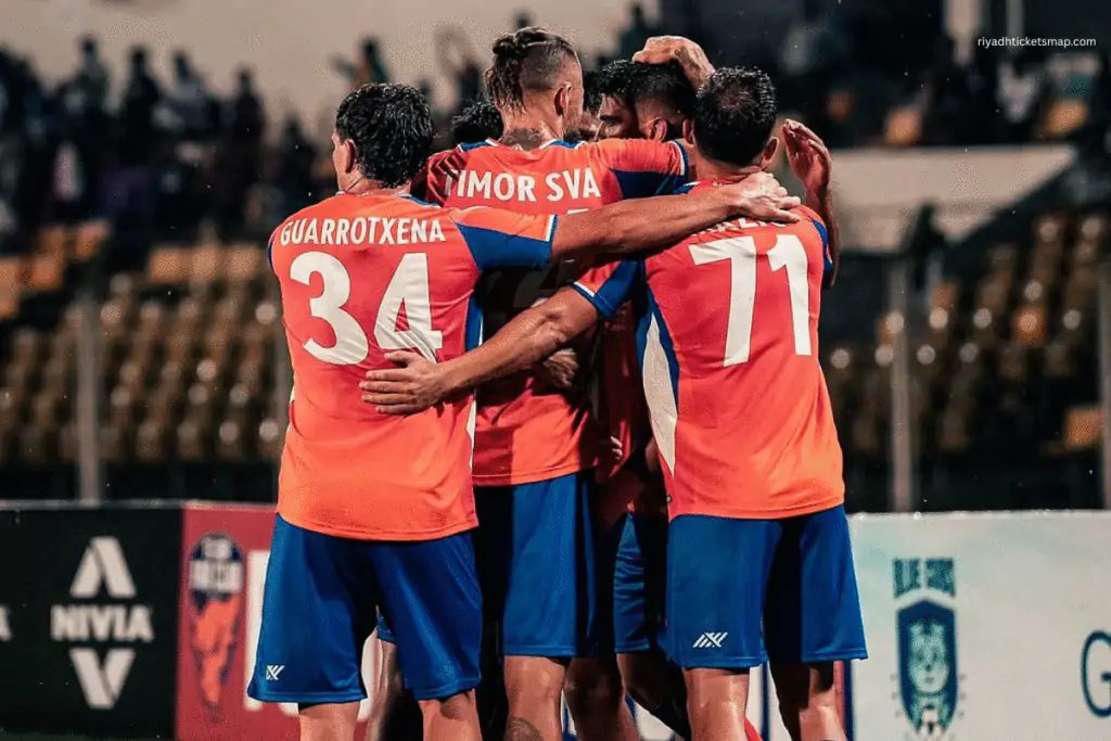 FC Goa goal score celebration against Al Nassr