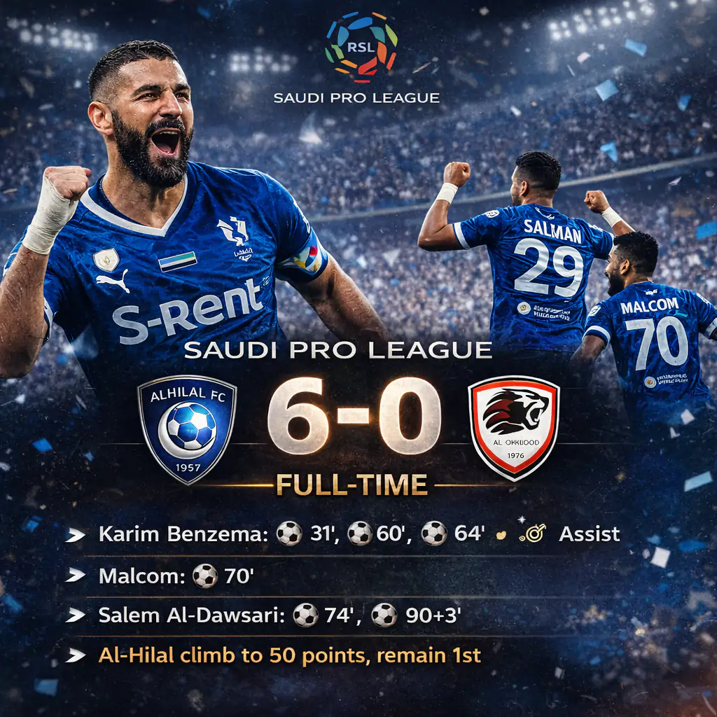 Al Okhood vs Al Hilal infographics