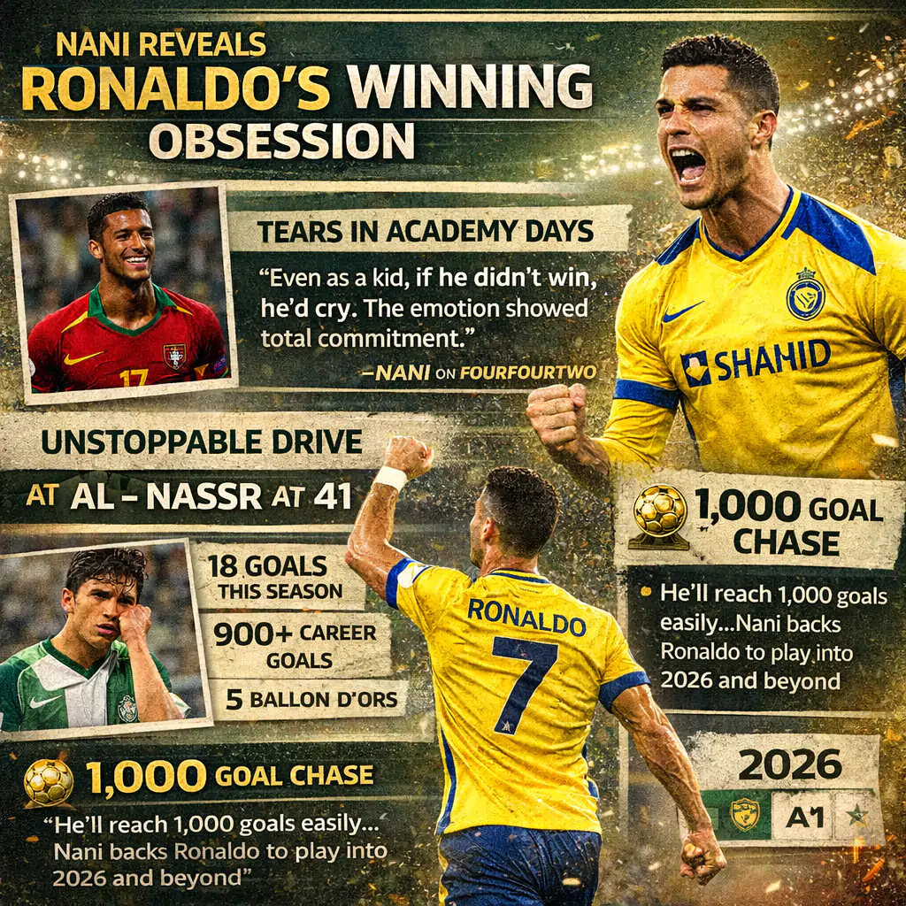 Nani about Ronaldo infographics