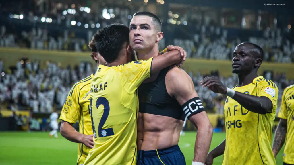 Ronaldo Scores a goal against Al-Fateh