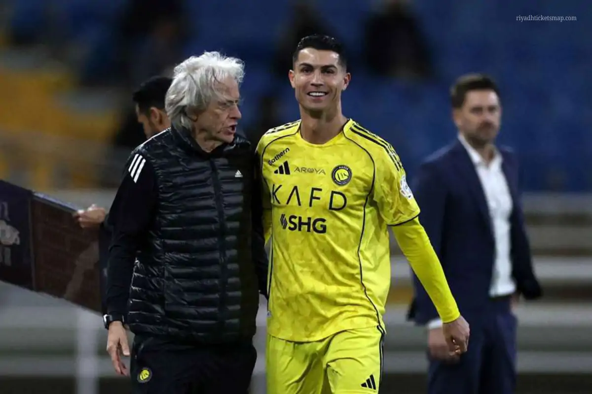 Ronaldo with coach
