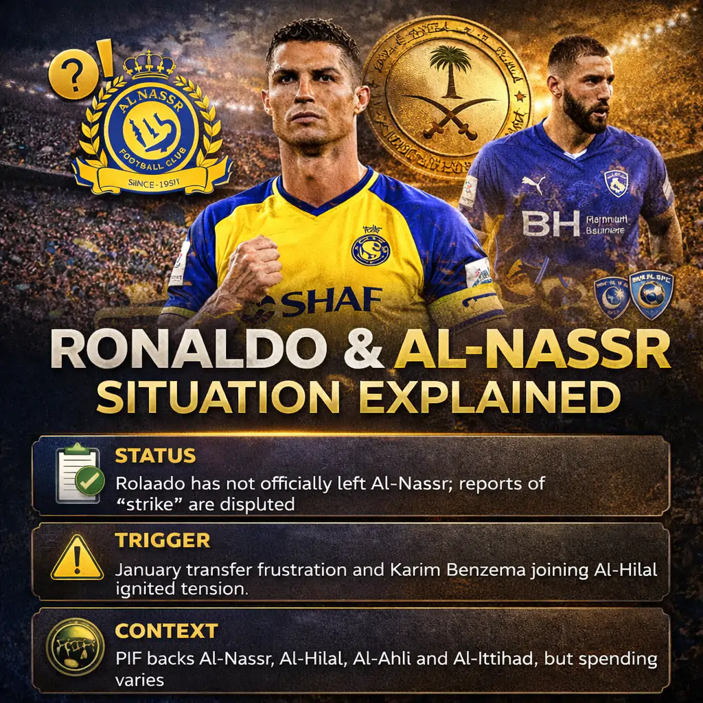 Cristiano Ronaldo’s Al-Nassr Dispute Explained Clearly 2 Ronaldo’s Al-Nassr Frustration infographics